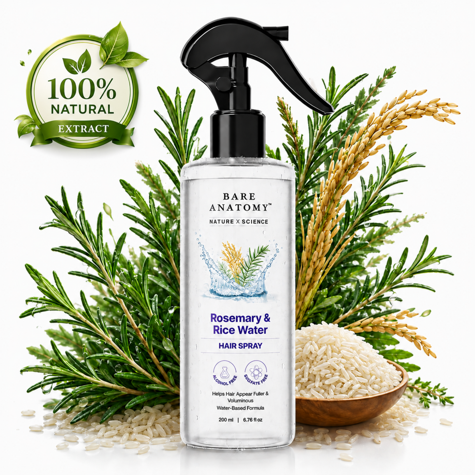 Rosemary & Rice All-Natural Hair Growth Spray
