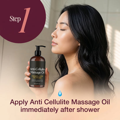 Anti-Cellulite Oil 8oz + Brush Kit